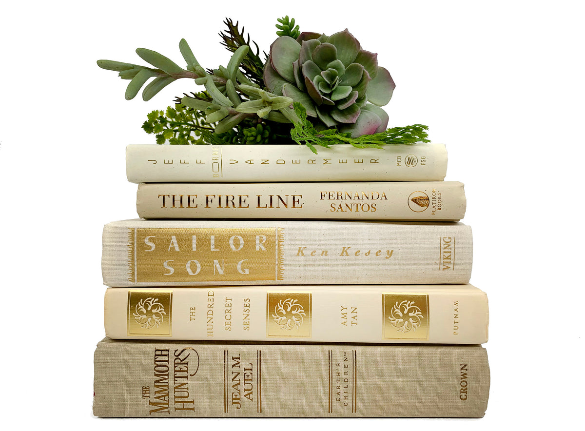 Neutral Decorative Book Bundles – Library By Design