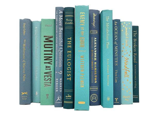 beach and seaside decorative books by color for home decor