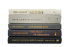 Grayscale ombre decorative books for home staging. Colorful decorator books by the foot.
