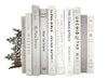 Bundle of Gray and White Books by Color for Interior Design, Home Decor