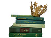 Green Decorative Books by Color for Interior Design, Home Decor