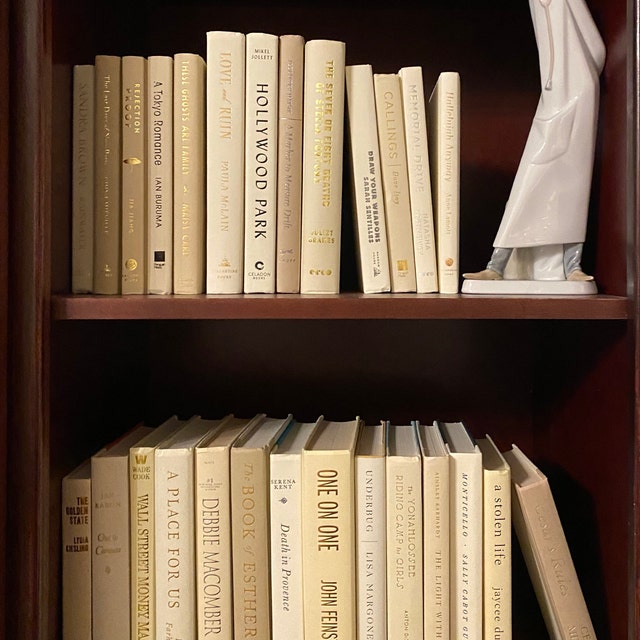 Decorative Books by Color - Neutral Beige Books for Home Decor - Stagi ...