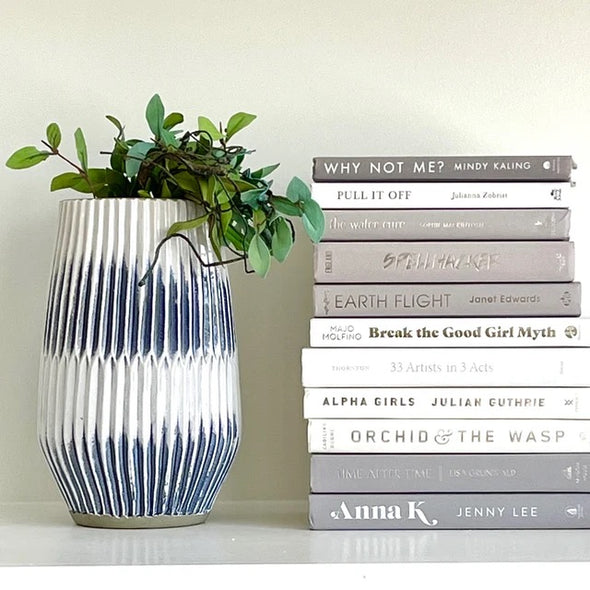 Hardcover Decorative Books in Light Gray and White for Home Decor and Home Staging, Booktok