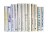 White Stack of Books by Color. Edit Your Home Decor.