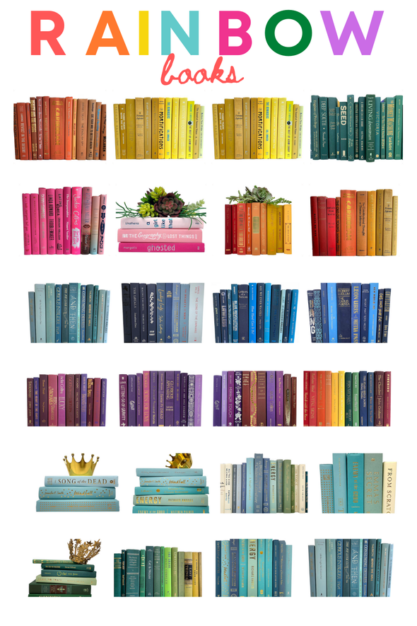 Booktok Hardcover Decorative Books by Color for Home Decor, Home Staging, Instant Library